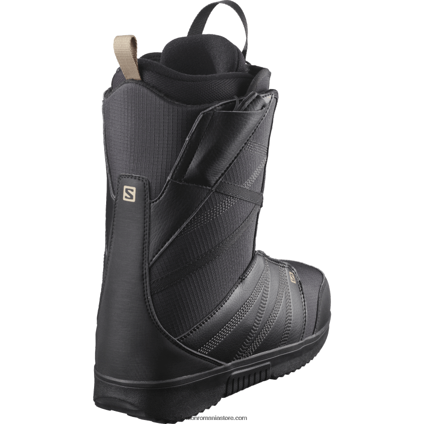 Salomon caju negru/prăjit cizme de snowboard pentru bărbați - titan 6D8X2J596