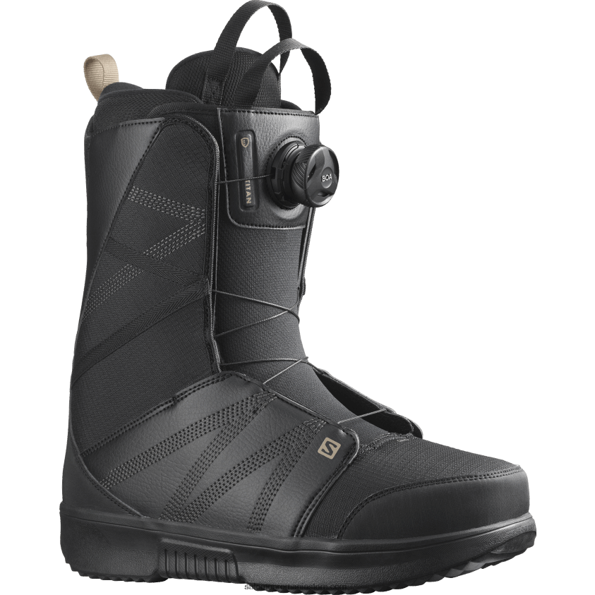 Salomon caju negru/prăjit cizme snowboard barbati - titan boa 6D8X2J598