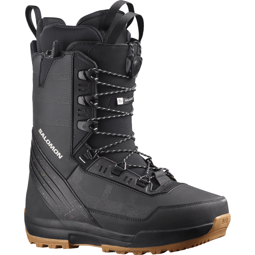 Salomon negru cizme de snowboard pentru bărbați - malamute 6D8X2J583