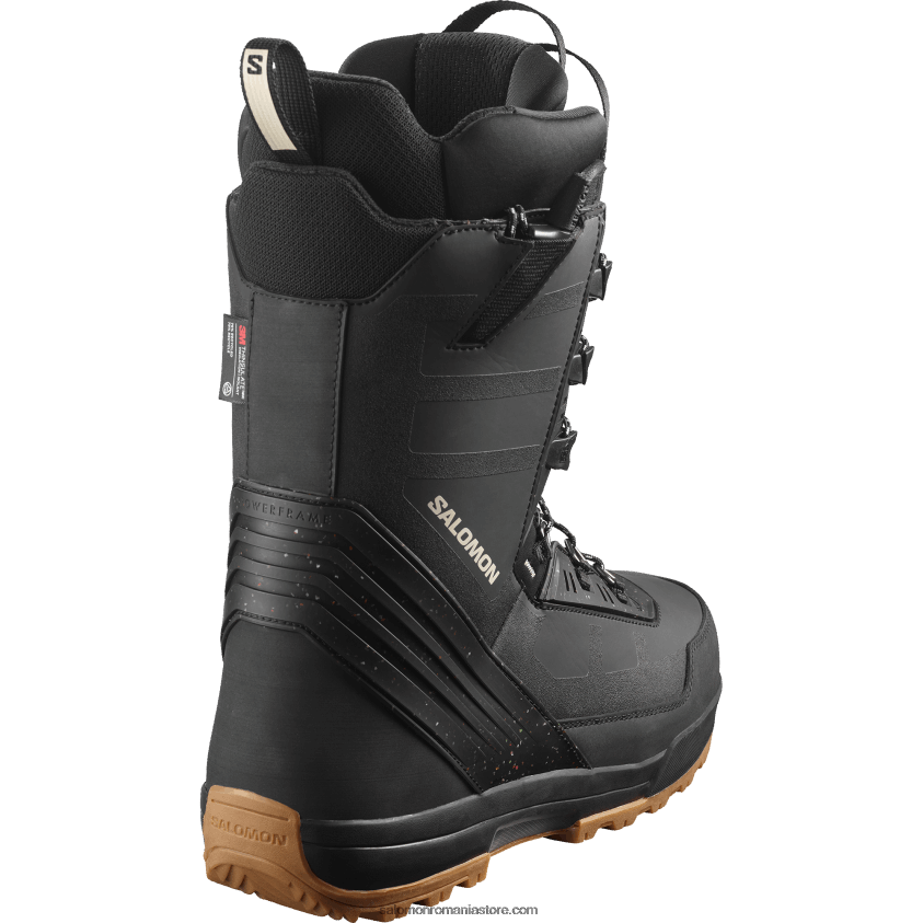 Salomon negru cizme de snowboard pentru bărbați - malamute 6D8X2J583
