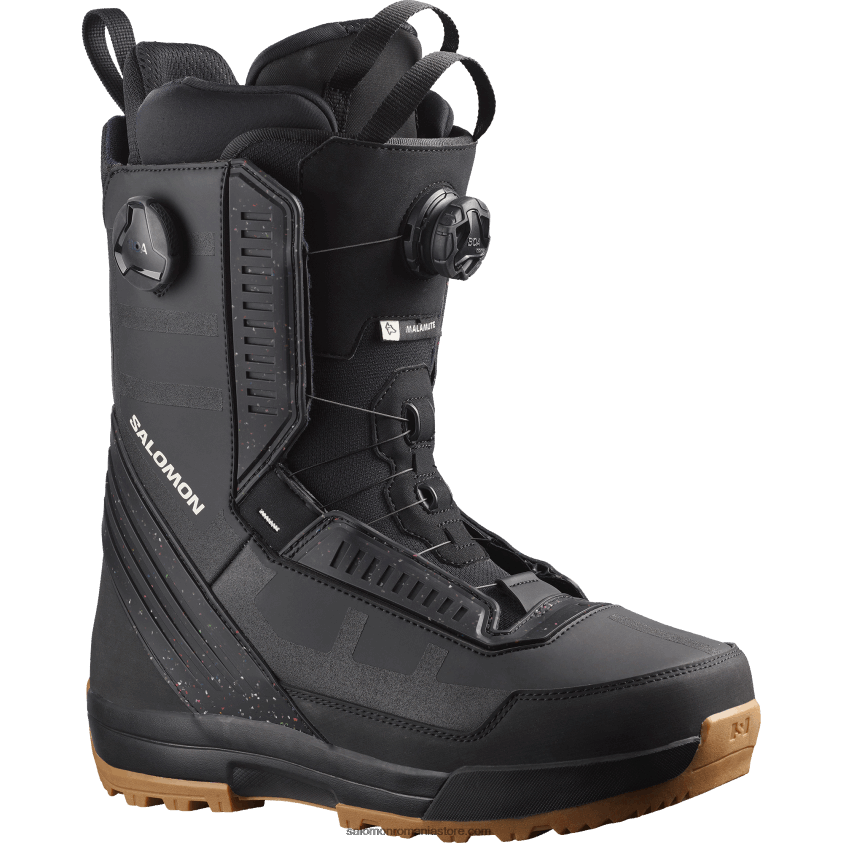 Salomon negru cizme snowboard barbati - malamute dual boa 6D8X2J582