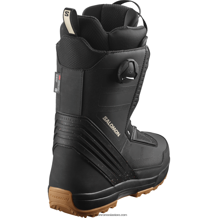 Salomon negru cizme snowboard barbati - malamute dual boa 6D8X2J582