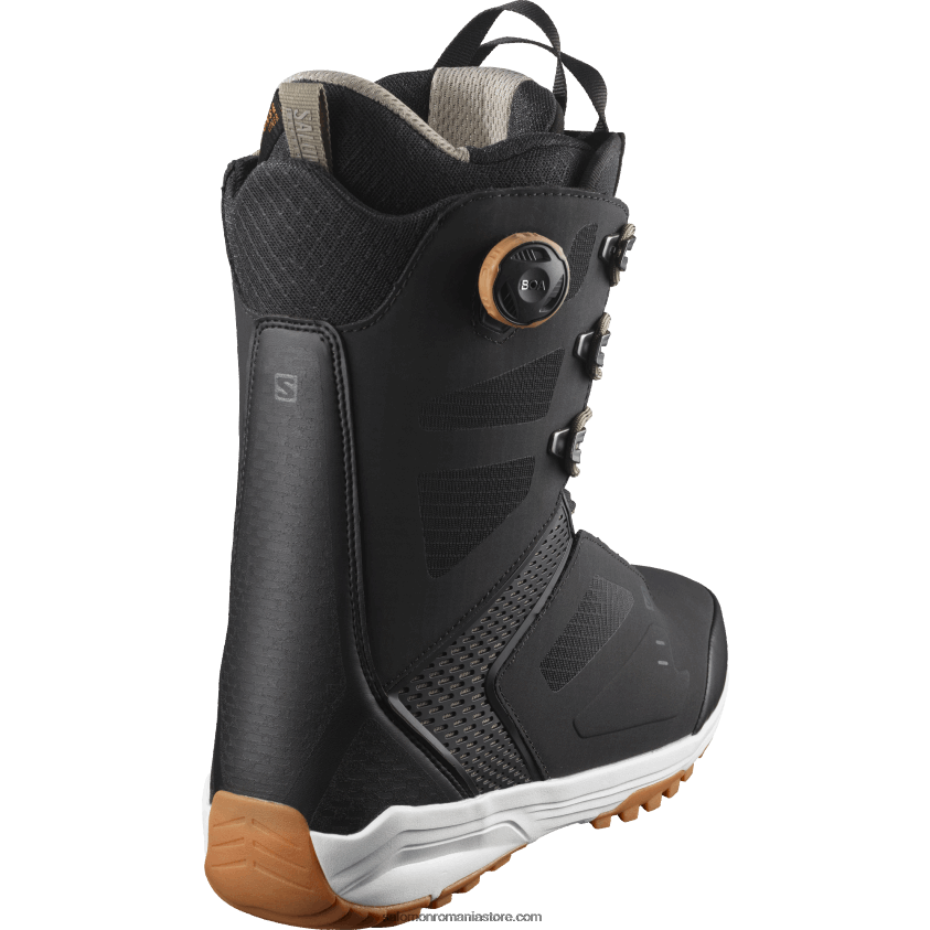 Salomon negru/vetiver cizme snowboard barbati - dialog lace sj boa 6D8X2J584