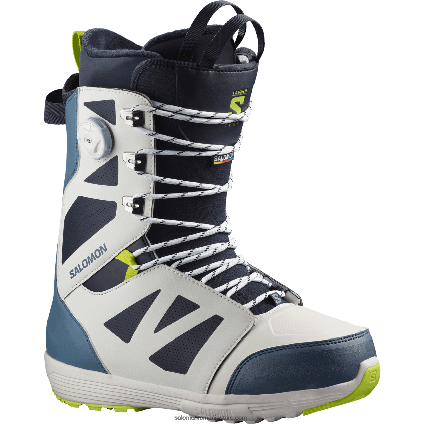 Salomon nor de nimbus/albastru china/var acid cizme snowboard barbati - launch lace sj boa team 6D8X2J591