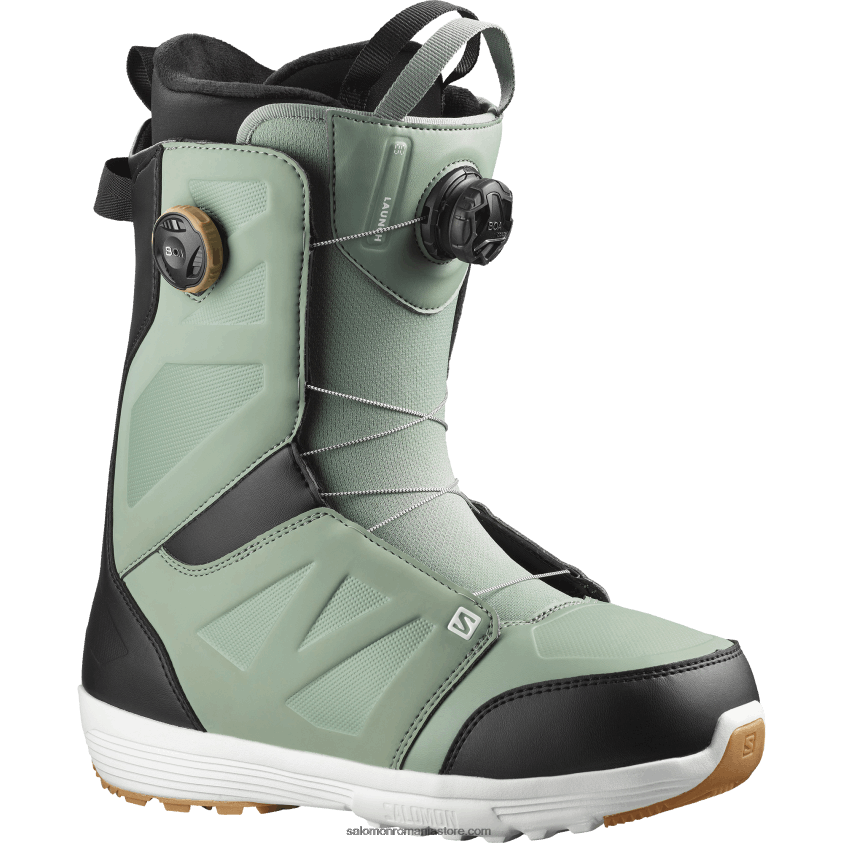Salomon salvie/negru/alb cizme snowboard barbati - launch boa sj boa 6D8X2J590