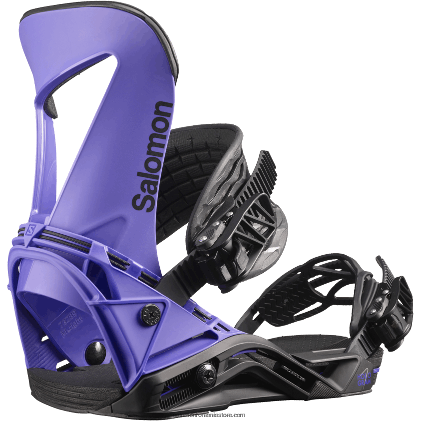 Salomon violet/negru legături pentru snowboard bărbați - hologramă 6D8X2J617