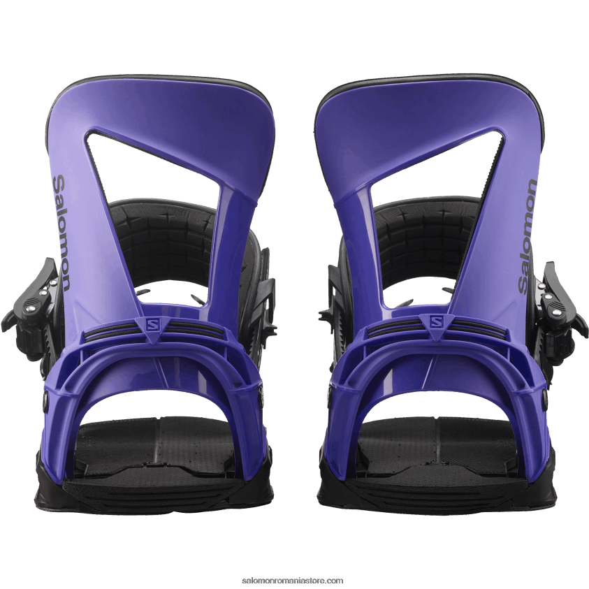 Salomon violet/negru legături pentru snowboard bărbați - hologramă 6D8X2J617