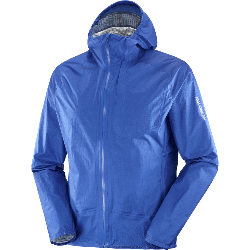 Salomon albastru nautic jachetă shell bărbați - impermeabilă bonatti 6D8X2J1102