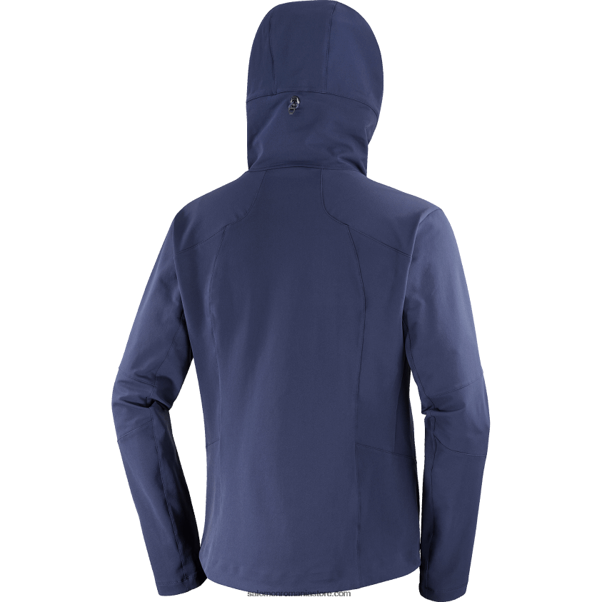 Salomon iris bleumarin jachetă pentru bărbați cu fermoar integral - softshell outpeak 6D8X2J1107
