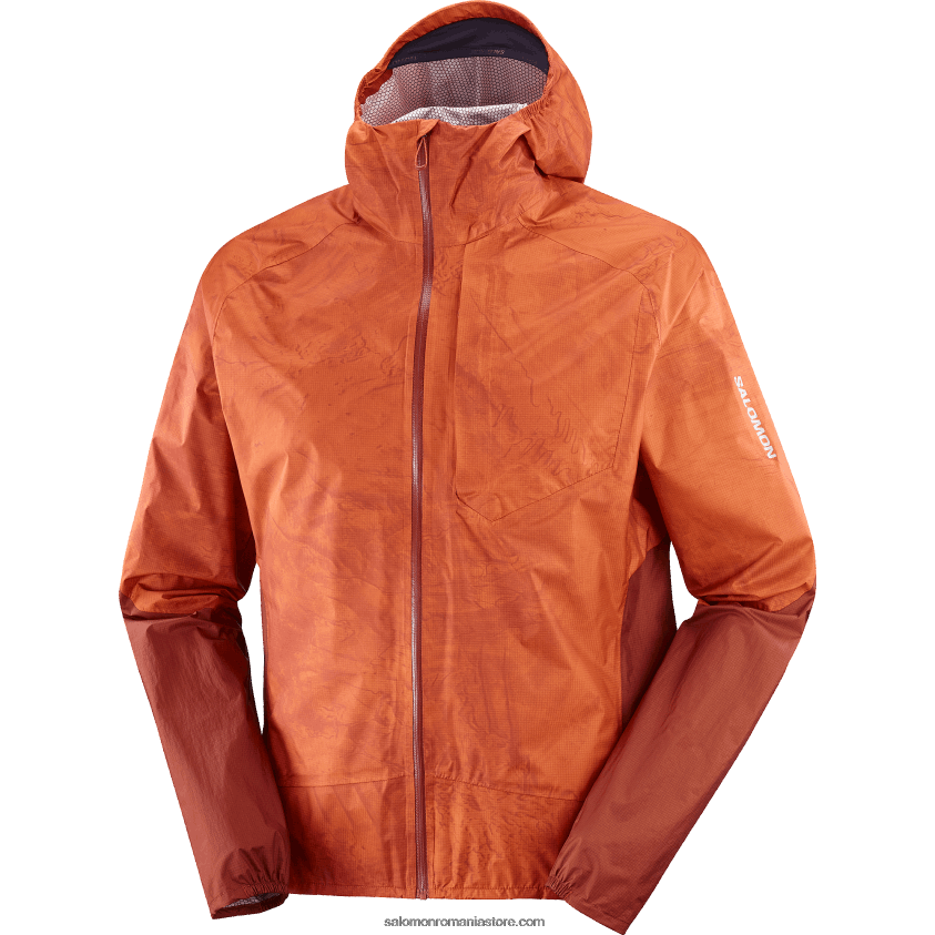 Salomon ocru ars/ao/henna ars jachetă shell bărbați - impermeabilă bonatti 6D8X2J1100