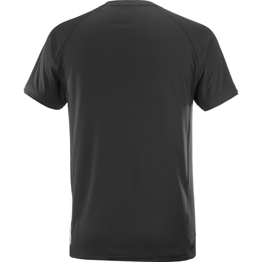 Salomon alb/negru profund tricou bărbați cu mânecă scurtă - equipe 6D8X2J243