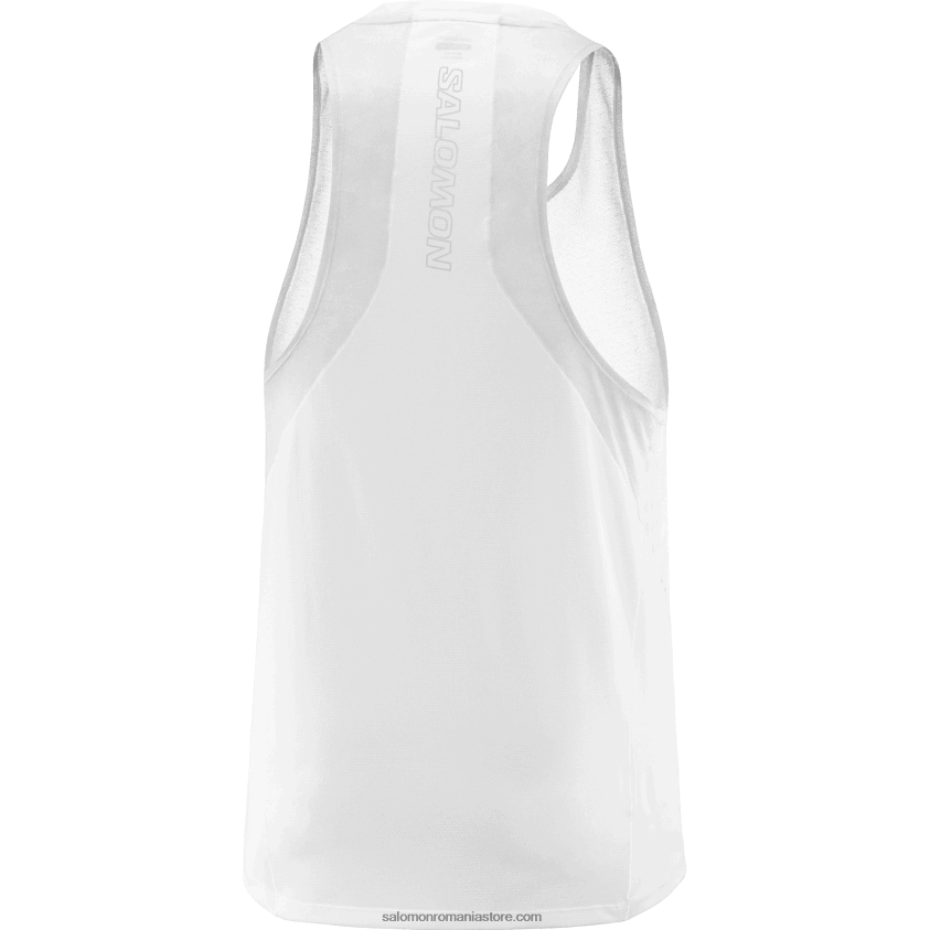 Salomon ciupercă albă/stridii tank pentru bărbați - sense aero 6D8X2J1194