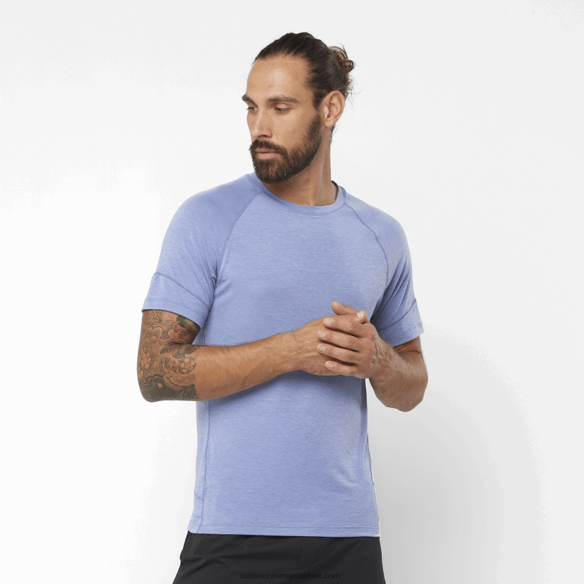 Salomon conac/hether englezesc tricou bărbați cu mânecă scurtă - runlife 6D8X2J1198