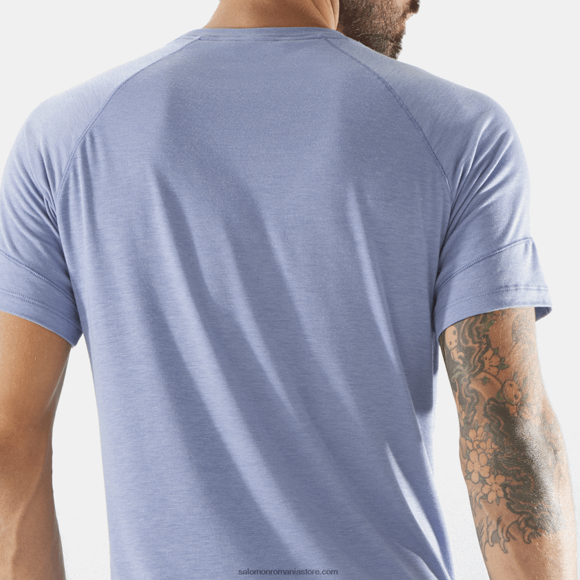 Salomon conac/hether englezesc tricou bărbați cu mânecă scurtă - runlife 6D8X2J1198