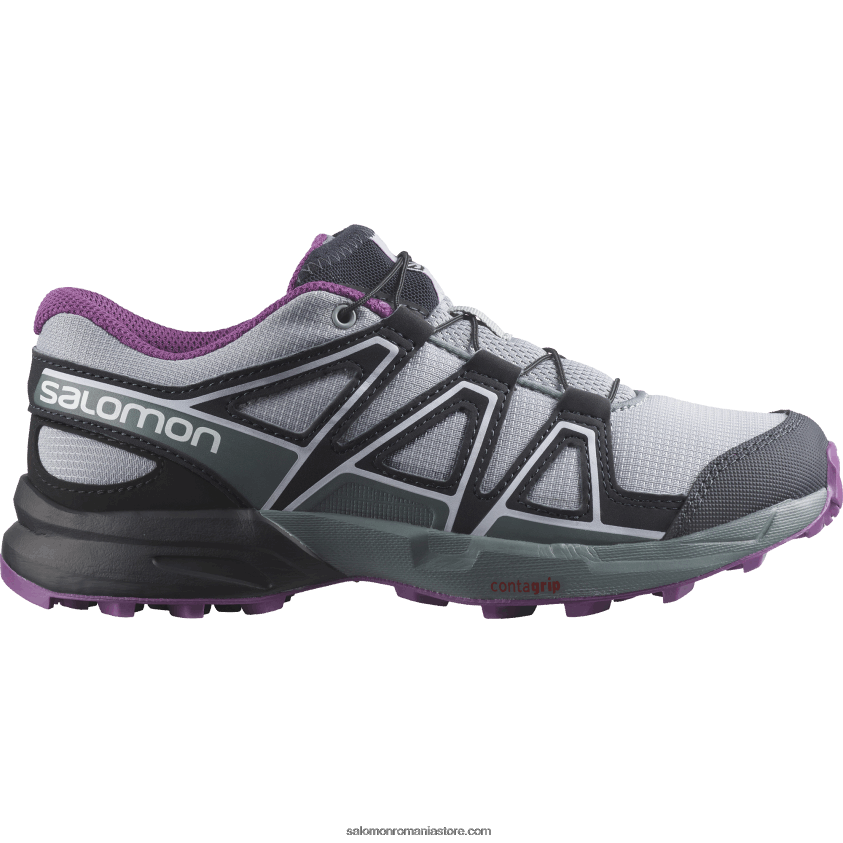 Salomon cariera/negru/struguri spumant junior - pantofi copii - speedcross 6D8X2J1353