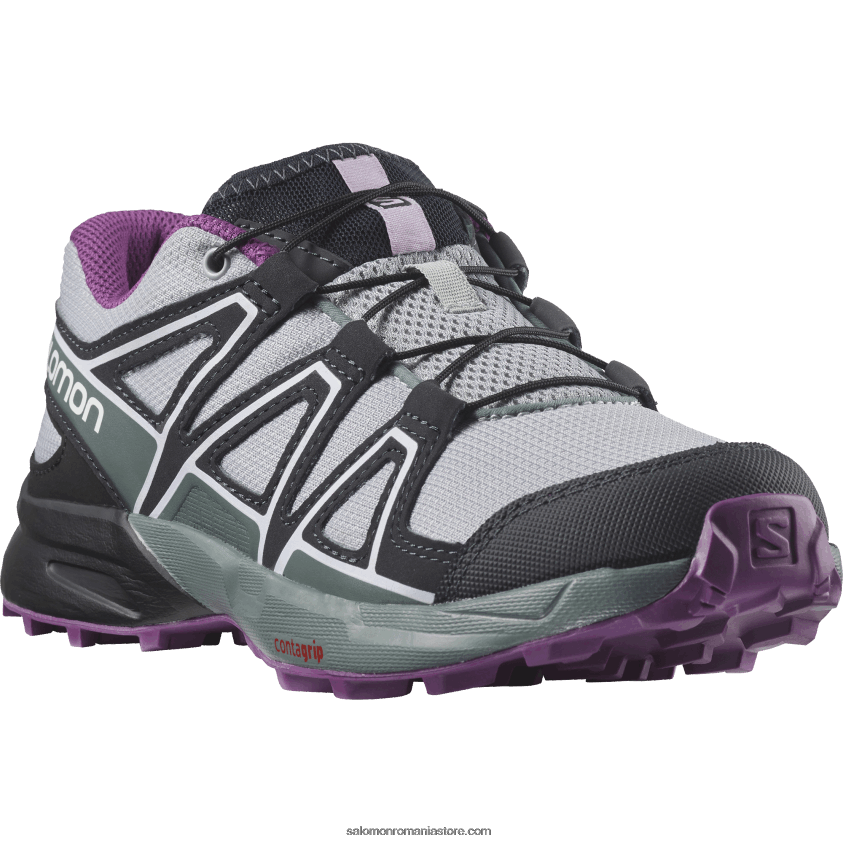 Salomon cariera/negru/struguri spumant junior - pantofi copii - speedcross 6D8X2J1353