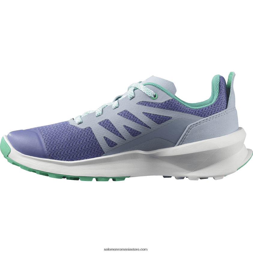 Salomon catifea dimineata/zen albastru/frunza de menta junior - pantofi copii - patrula 6D8X2J1348