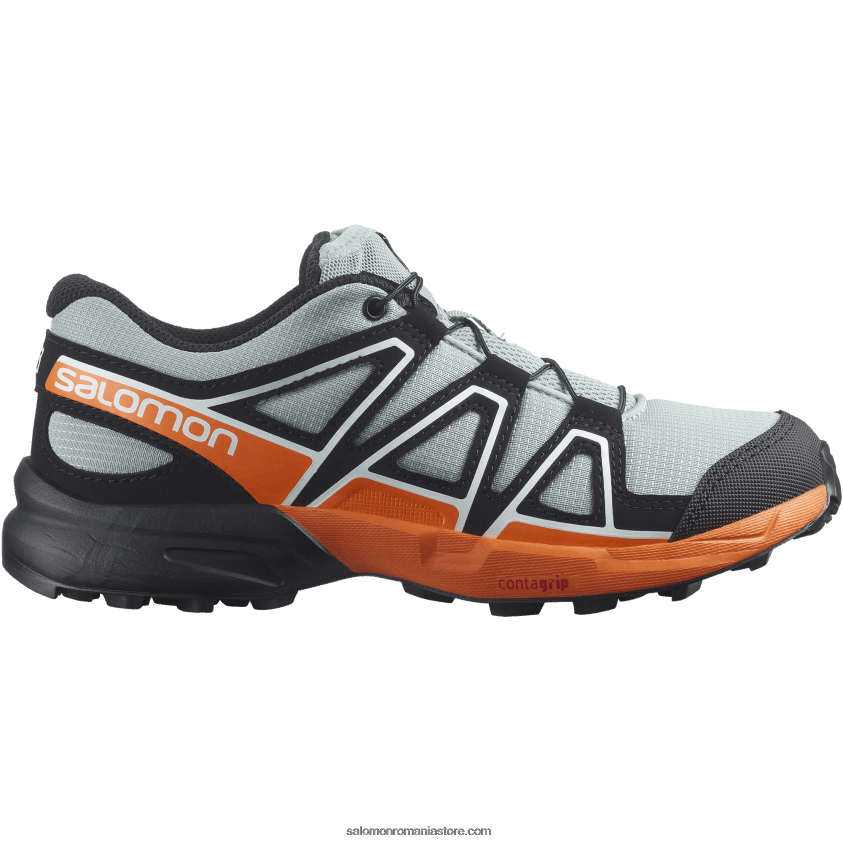 Salomon fier forjat/negru/portocaliu vibrant junior - pantofi copii - speedcross 6D8X2J1352