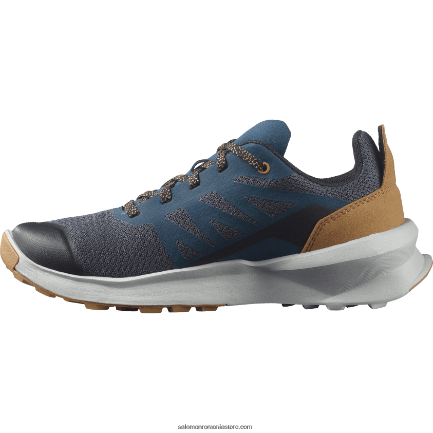 Salomon magnet/albastru perlat/maro tutun junior - pantofi copii - patrula 6D8X2J1347