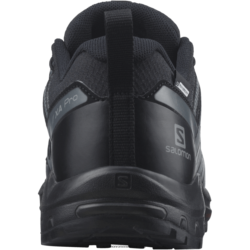 Salomon negru/abanos junior - pantofi copii - xa pro v8 clima waterproof 6D8X2J1360