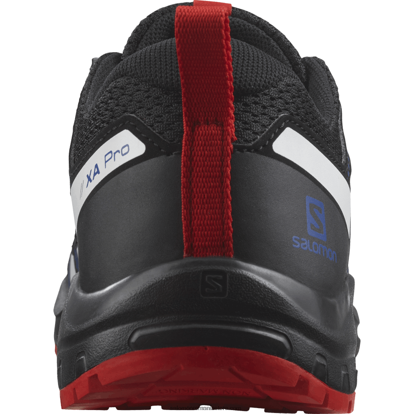 Salomon negru/albastru lapis/rosu aprins junior - pantofi copii - xa pro v8 6D8X2J1356