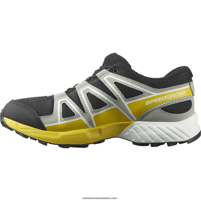 Salomon negru/fier forjat/lamaie junior - pantofi copii - speedcross clima waterproof 6D8X2J1343