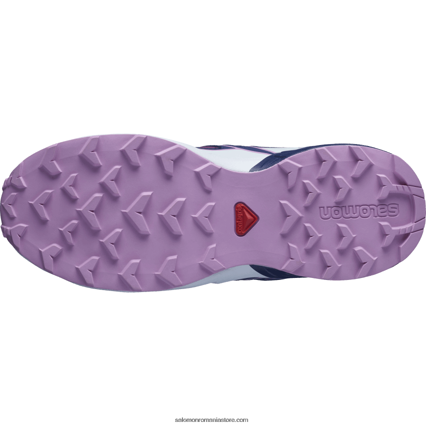 Salomon prune caspia/albastru de seară/orhidee junior - pantofi copii - speedcross 6D8X2J1355