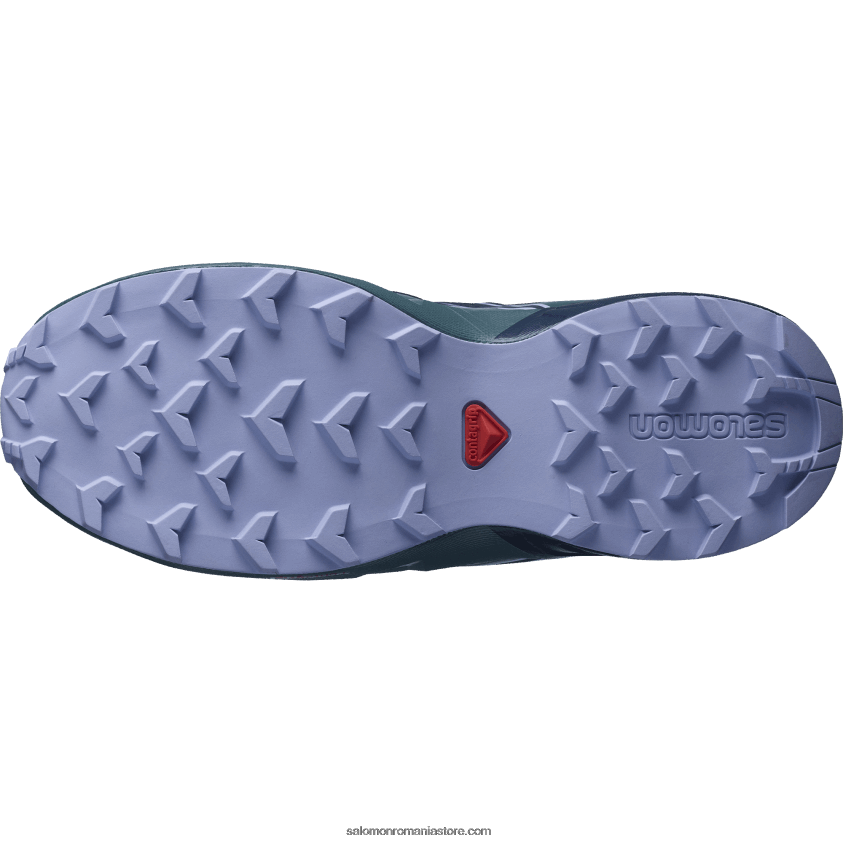 Salomon struguri/mallard albastru/lavandă junior - pantofi copii - speedcross clima waterproof 6D8X2J1345
