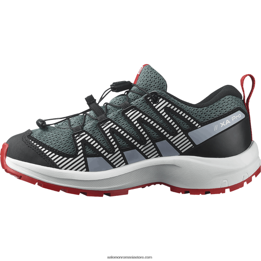 Salomon vreme furtunoasă/zen albastru/goji berry junior - pantofi copii - xa pro v8 6D8X2J1357
