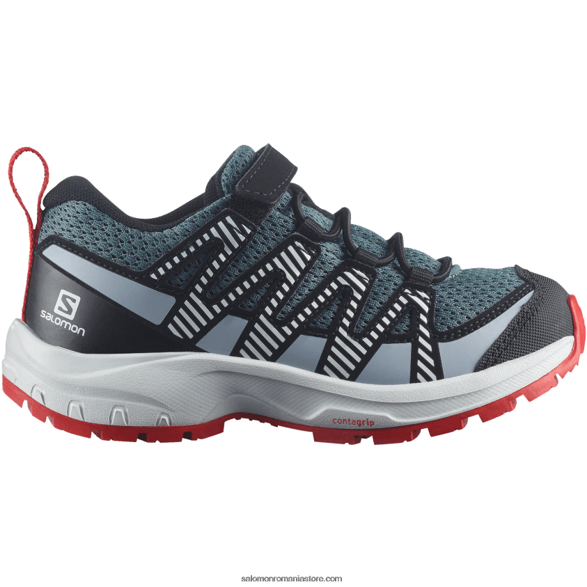 Salomon vreme furtunoasă/zen albastru/goji berry junior - pantofi copii - xa pro v8 6D8X2J1363