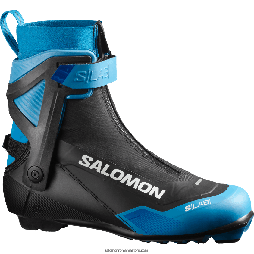 Salomon negru/albastru proces junior - ghete clasice nordice patinaj copii - s/lab skiatlon cs 6D8X2J1409
