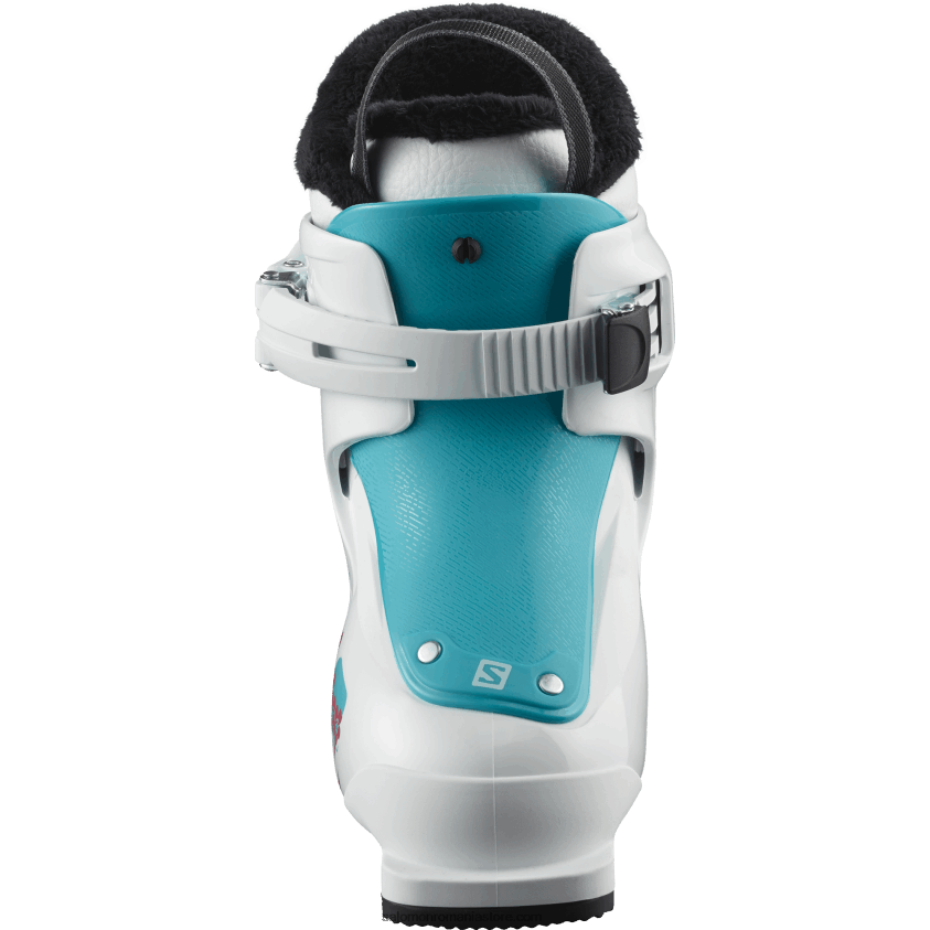 Salomon alb/albastru scuba junior - ghete pe piste pentru copii - t1 girly 6D8X2J1426