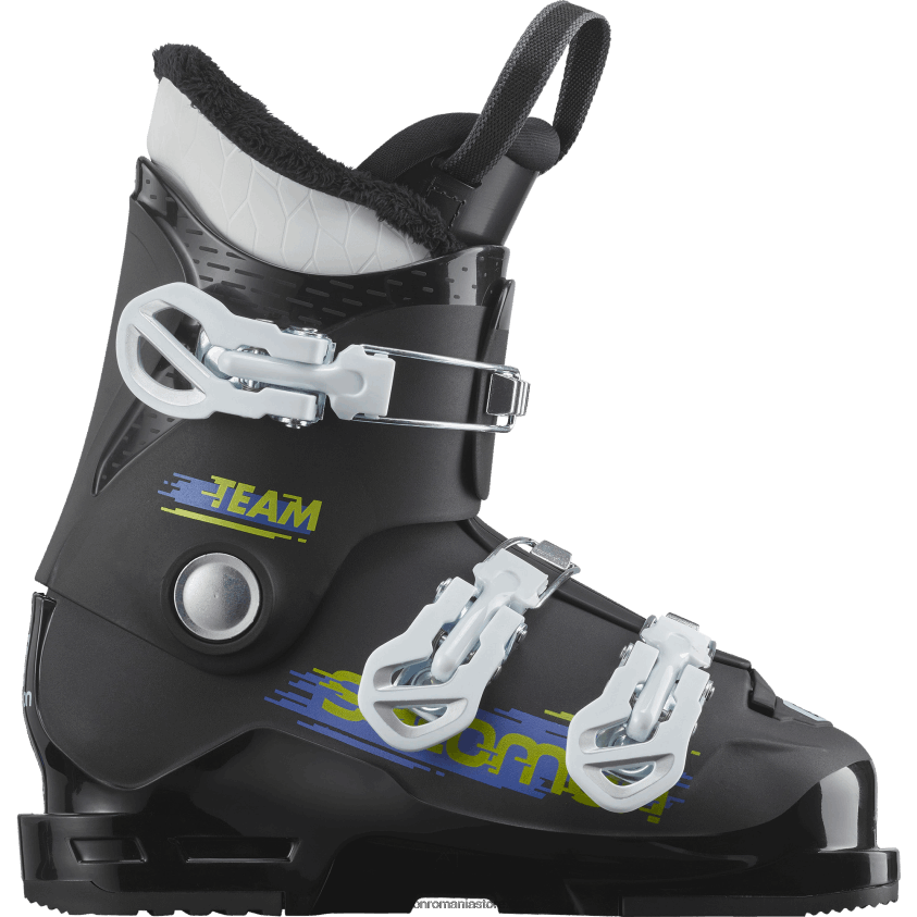 Salomon alb negru juniori - ghete all-mountain copii - echipa t3 6D8X2J1378