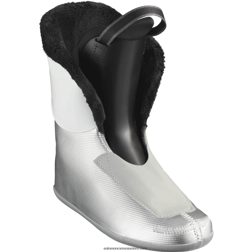 Salomon alb negru juniori - ghete all-mountain copii - echipa t3 6D8X2J1378