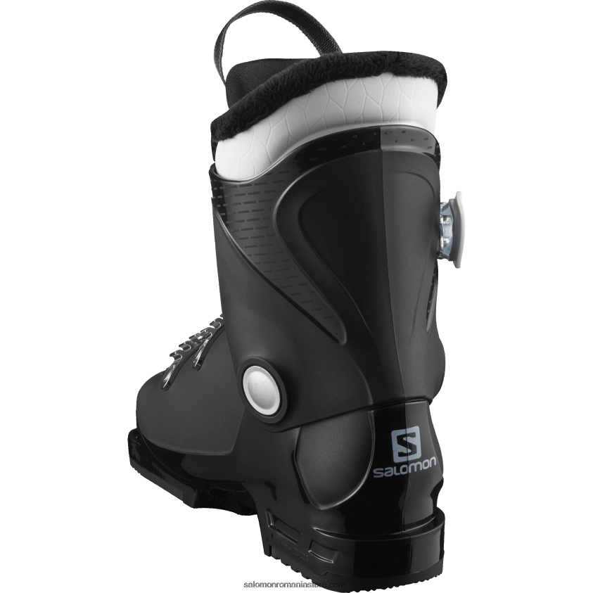 Salomon alb negru juniori - ghete all-mountain copii - echipa t3 6D8X2J1378