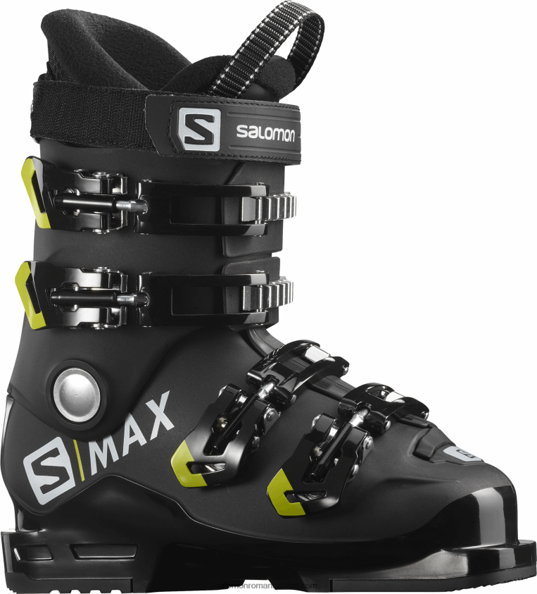 Salomon negru/verde acid junior - ghete copii pe pista - s/max 60 rt 6D8X2J1375