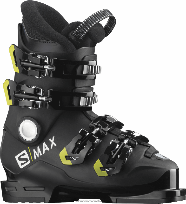 Salomon negru/verde acid junior - ghete copii pe pista - s/max 60 rt 6D8X2J1376