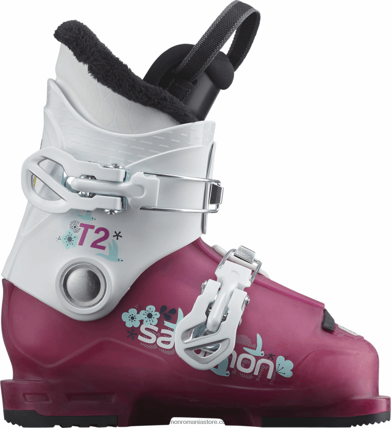 Salomon trandafir violet translucid/alb junior - ghete de teren pentru copii - t2 rt girly 6D8X2J1380
