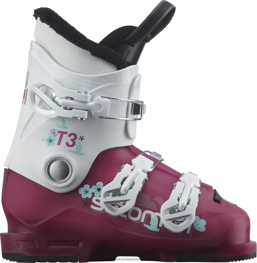 Salomon trandafir violet translucid/alb junior - ghete de teren pentru copii - t3 rt girly 6D8X2J1424