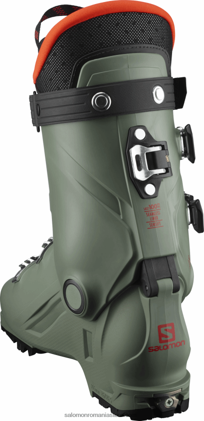 Salomon verde ulei/negru/portocaliu junior - ghete all-mountain copii - shift pro 80t la 6D8X2J1373