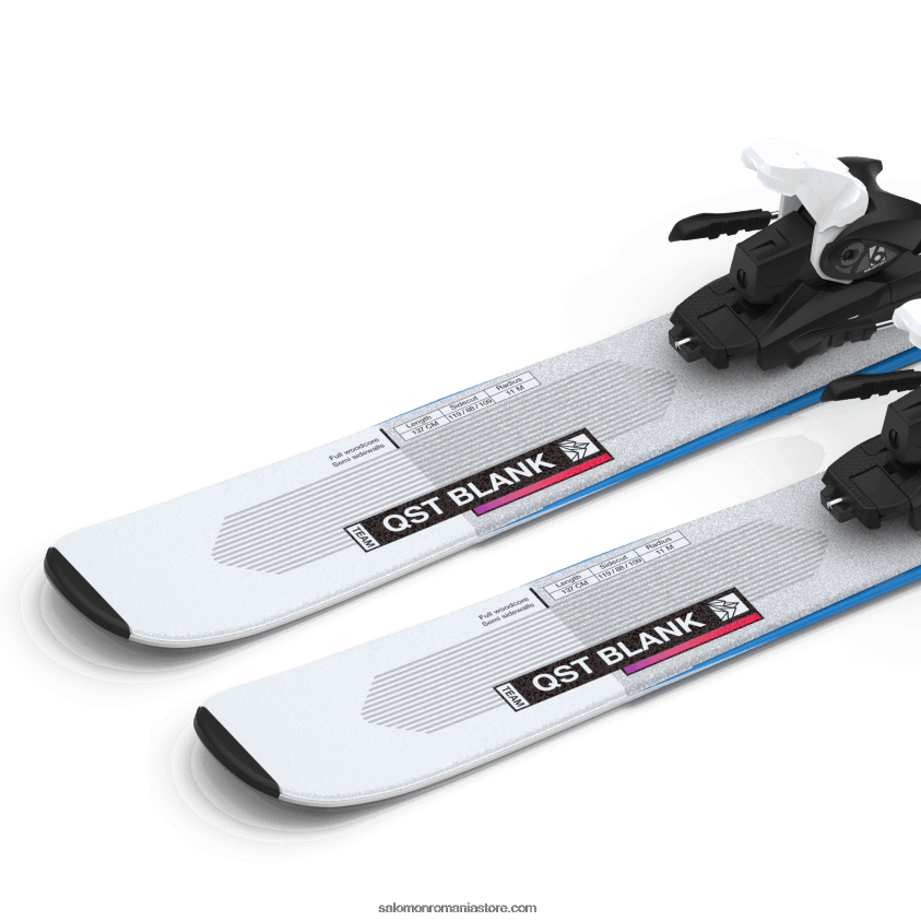 Salomon albastru iluzie/roșu/albastru de proces juniori - pachet schi freeride pentru copii - qst blank team (și l6) 6D8X2J1367