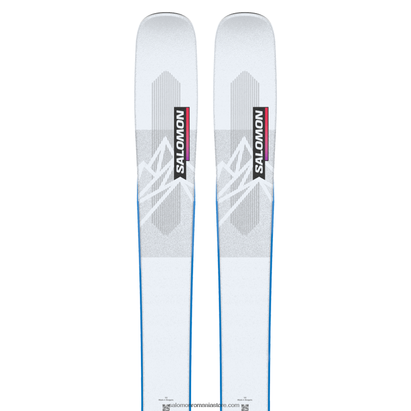 Salomon albastru iluzie/roșu/albastru de proces juniori - schiuri freeride copii - qst blank team 6D8X2J1366