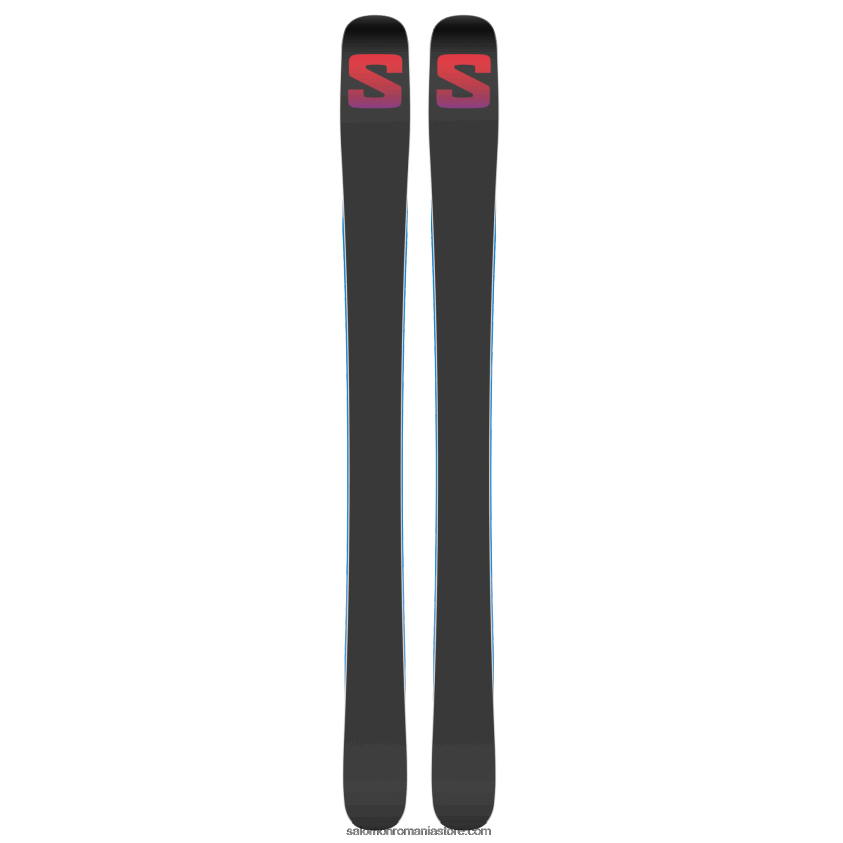 Salomon albastru iluzie/roșu/albastru de proces juniori - schiuri freeride copii - qst blank team 6D8X2J1366