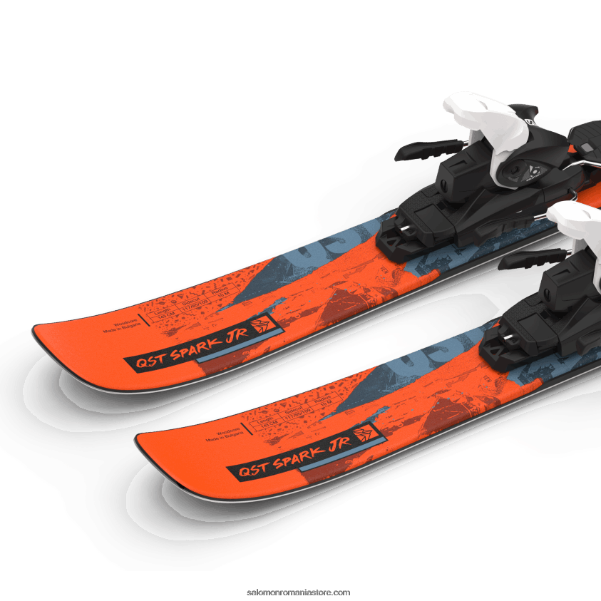 Salomon flacără/copen albastru/negru junior - pachet schi freestyle pentru copii - qst spark m (și l6) 6D8X2J1365