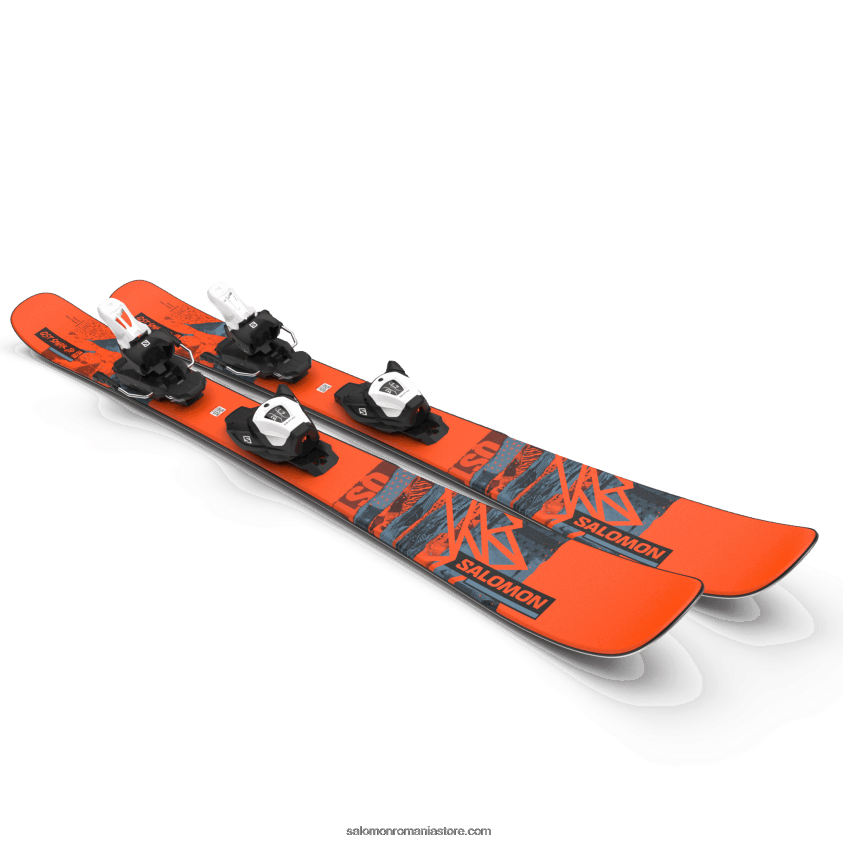 Salomon flacără/copen albastru/negru junior - pachet schi freestyle pentru copii - qst spark m (și l6) 6D8X2J1365