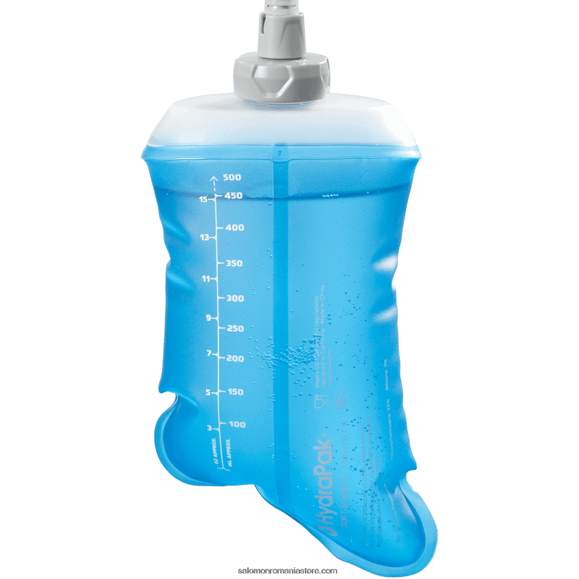 Salomon albastru clar accesorii de hidratare dama - balon moale 500ml/17oz paie 28 6D8X2J985