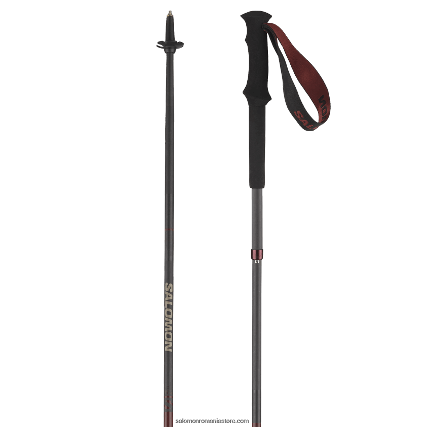 Salomon roibă bețe pentru femei 4 sezoane - quest carbon pliabile 6D8X2J994