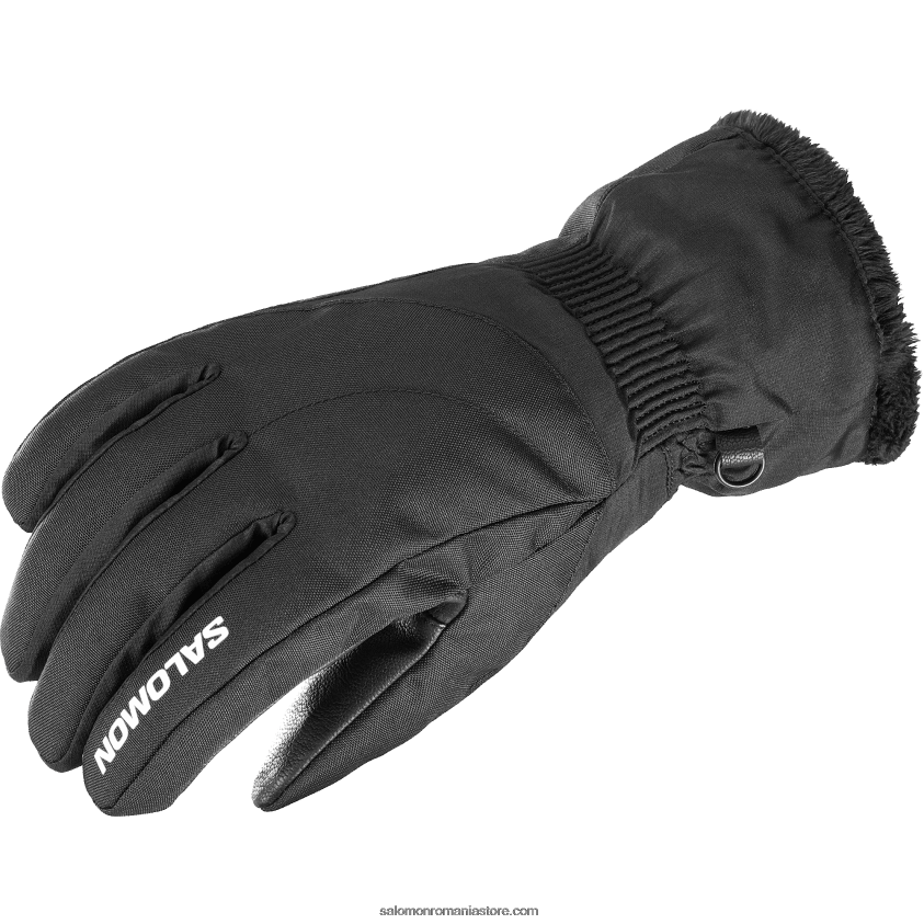 Salomon negru adânc manusi de dama - force gore-tex 6D8X2J993