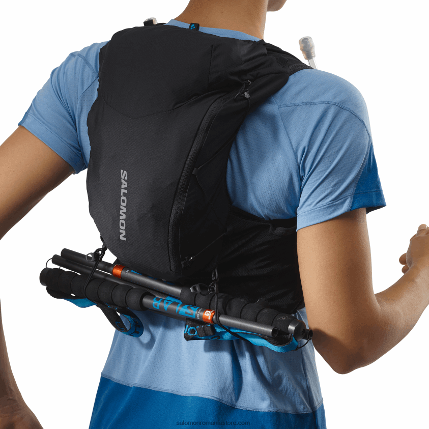 Salomon negru/abanos vestă de alergare pentru femei cu baloane incluse - piele adv 12 6D8X2J967