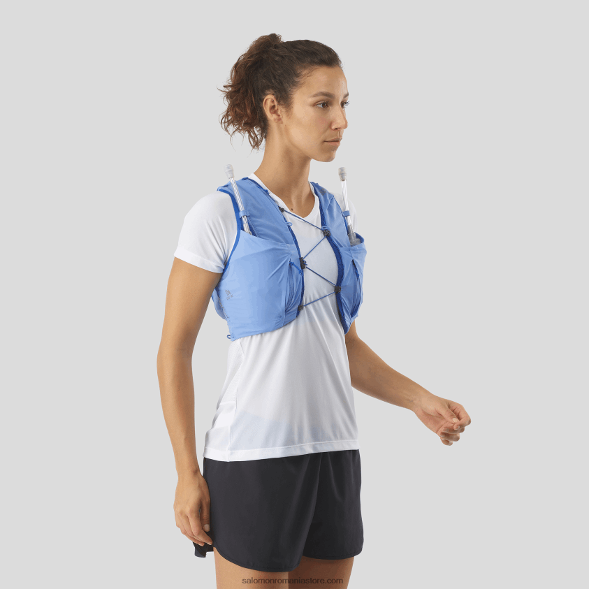 Salomon provence/abanos/albastru nautic vestă de alergare pentru femei cu baloane incluse - sense pro 10 6D8X2J978